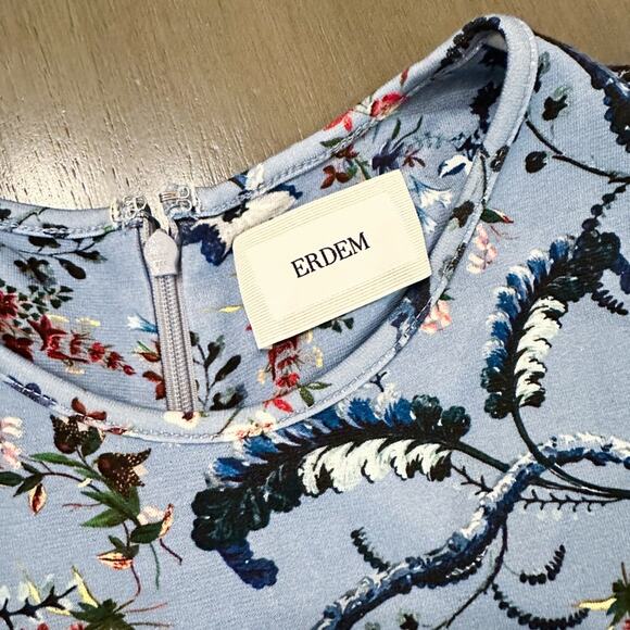 ERDEM Allegra Floral Print Long Sleeve Sheath Dress - Picture 7 of 12